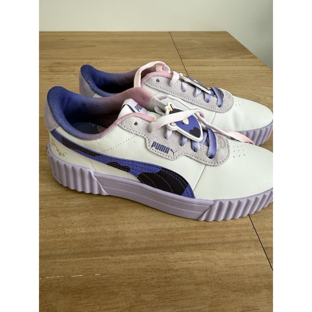 Puma x Squishmallows Carina 2.0 Platform Sneakers Purple Cow Womens Size 6.5 New